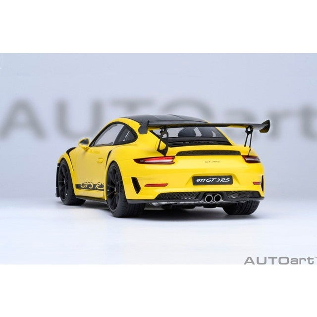 【予約安心出荷】[MDL] オートアート・コンポジットダイキャストモデル 1/18 ポルシェ 911 (991.2) GT3 RS ヴァイザッハ・パッケージ (イエロー/カーボンブラック) 完成品 ミニカー(78178) AUTOart(オートアート)(20260630)