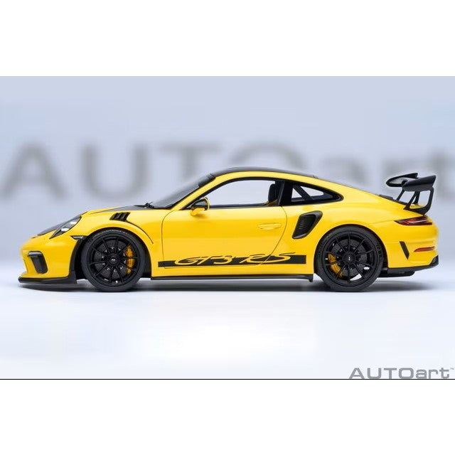 【予約安心出荷】[MDL] オートアート・コンポジットダイキャストモデル 1/18 ポルシェ 911 (991.2) GT3 RS ヴァイザッハ・パッケージ (イエロー/カーボンブラック) 完成品 ミニカー(78178) AUTOart(オートアート)(20260630)
