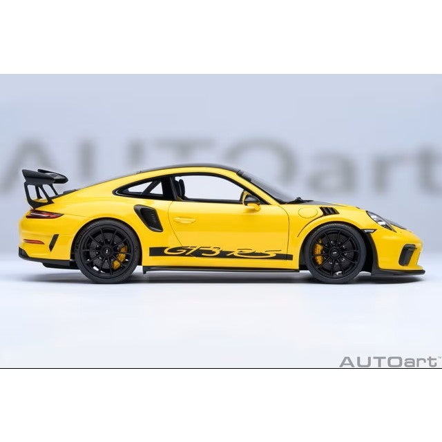 【予約安心出荷】[MDL] オートアート・コンポジットダイキャストモデル 1/18 ポルシェ 911 (991.2) GT3 RS ヴァイザッハ・パッケージ (イエロー/カーボンブラック) 完成品 ミニカー(78178) AUTOart(オートアート)(20260630)