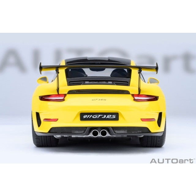 【予約安心出荷】[MDL] オートアート・コンポジットダイキャストモデル 1/18 ポルシェ 911 (991.2) GT3 RS ヴァイザッハ・パッケージ (イエロー/カーボンブラック) 完成品 ミニカー(78178) AUTOart(オートアート)(20260630)