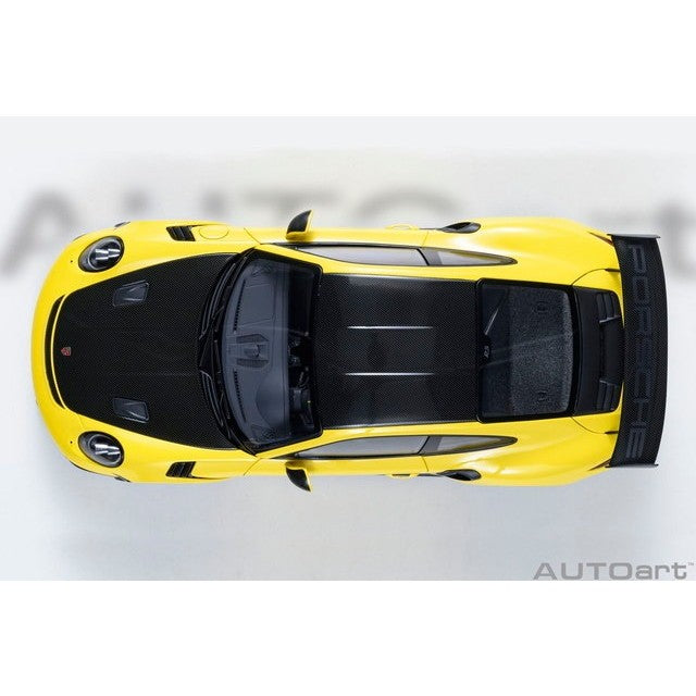 【予約安心出荷】[MDL] オートアート・コンポジットダイキャストモデル 1/18 ポルシェ 911 (991.2) GT3 RS ヴァイザッハ・パッケージ (イエロー/カーボンブラック) 完成品 ミニカー(78178) AUTOart(オートアート)(20260630)