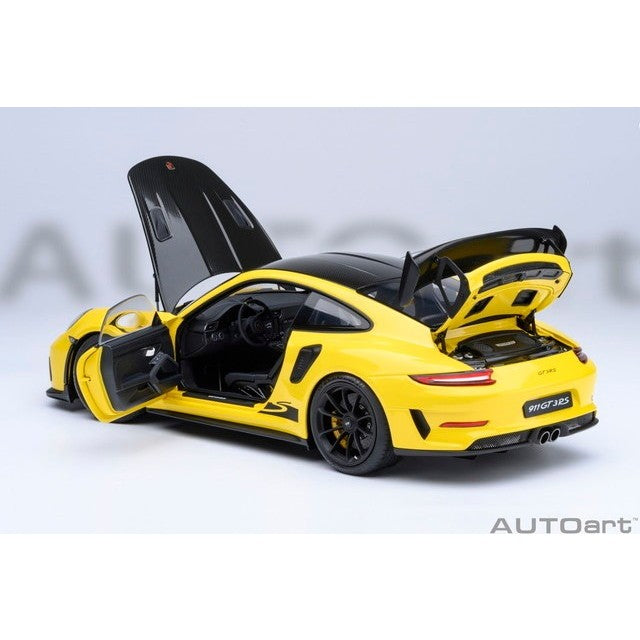 【予約安心出荷】[MDL] オートアート・コンポジットダイキャストモデル 1/18 ポルシェ 911 (991.2) GT3 RS ヴァイザッハ・パッケージ (イエロー/カーボンブラック) 完成品 ミニカー(78178) AUTOart(オートアート)(20260630)