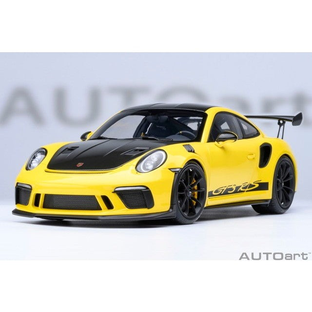 【予約安心出荷】[MDL] オートアート・コンポジットダイキャストモデル 1/18 ポルシェ 911 (991.2) GT3 RS ヴァイザッハ・パッケージ (イエロー/カーボンブラック) 完成品 ミニカー(78178) AUTOart(オートアート)(20260630)