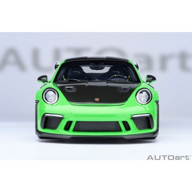 【予約安心出荷】[MDL] オートアート・コンポジットダイキャストモデル 1/18 ポルシェ 911 (991.2) GT3 RS ヴァイザッハ・パッケージ (グリーン/カーボンブラック) 完成品 ミニカー(78179) AUTOart(オートアート)(20260630)