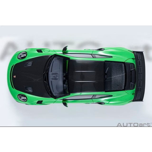 【予約安心出荷】[MDL] オートアート・コンポジットダイキャストモデル 1/18 ポルシェ 911 (991.2) GT3 RS ヴァイザッハ・パッケージ (グリーン/カーボンブラック) 完成品 ミニカー(78179) AUTOart(オートアート)(20260630)