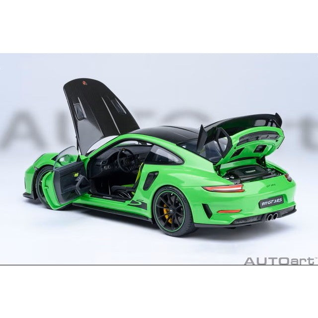 【予約安心出荷】[MDL] オートアート・コンポジットダイキャストモデル 1/18 ポルシェ 911 (991.2) GT3 RS ヴァイザッハ・パッケージ (グリーン/カーボンブラック) 完成品 ミニカー(78179) AUTOart(オートアート)(20260630)