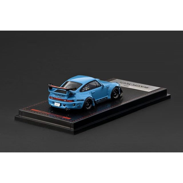 【予約安心出荷】[MDL] 1/64 RWB 993 Light Blue 完成品 ミニカー(IG4211) ignition model(イグニッションモデル)(2027年2月)