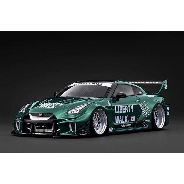 【予約安心出荷】[MDL] 1/18 LB-Silhouette WORKS GT Nissan 35GT-RR Green Metallic 完成品 ミニカー(IG4140) ignition model(イグニッションモデル)(2027年2月)