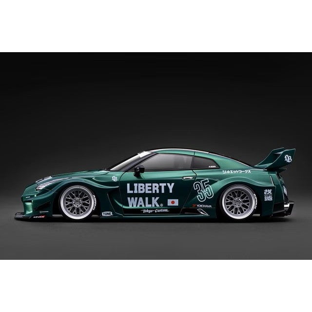 【予約安心出荷】[MDL] 1/18 LB-Silhouette WORKS GT Nissan 35GT-RR Green Metallic 完成品 ミニカー(IG4140) ignition model(イグニッションモデル)(2027年2月)