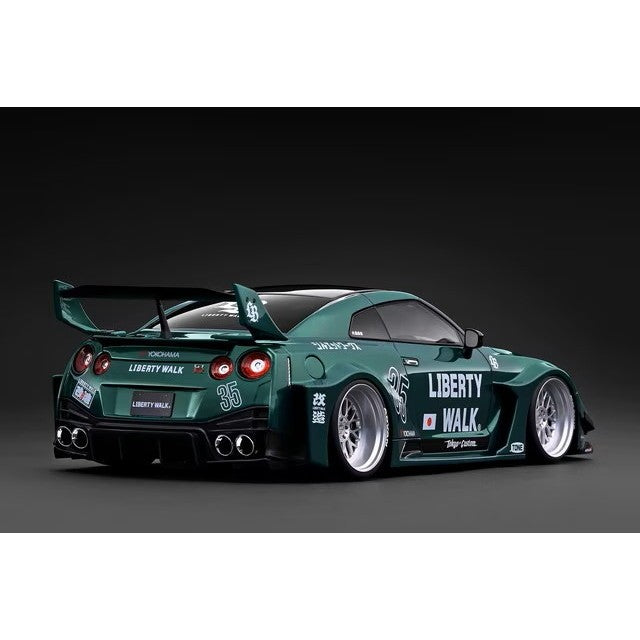 【予約安心出荷】[MDL] 1/18 LB-Silhouette WORKS GT Nissan 35GT-RR Green Metallic 完成品 ミニカー(IG4140) ignition model(イグニッションモデル)(2027年2月)
