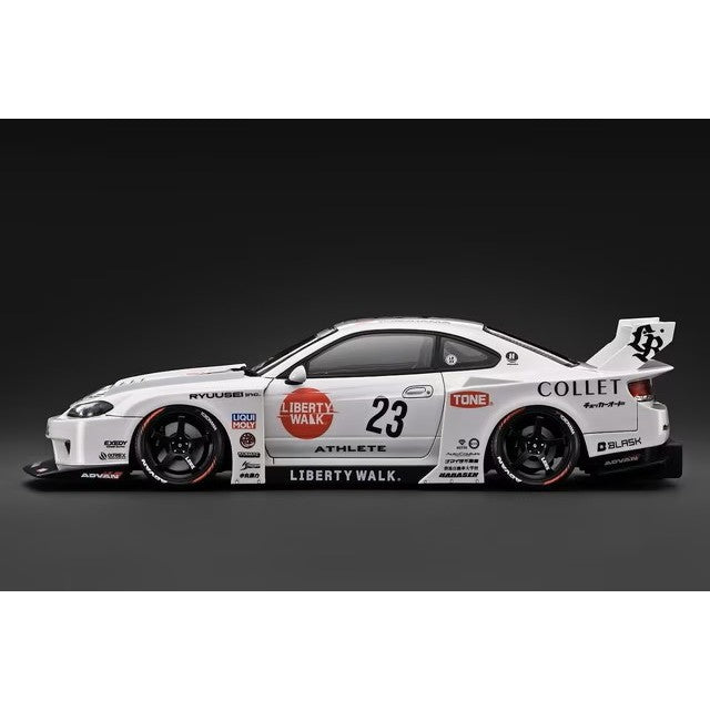 【予約安心出荷】[MDL] 1/18 LB-Super Silhouette S15 SILVIA White 完成品 ミニカー(IG4137) ignition model(イグニッションモデル)(2027年3月)