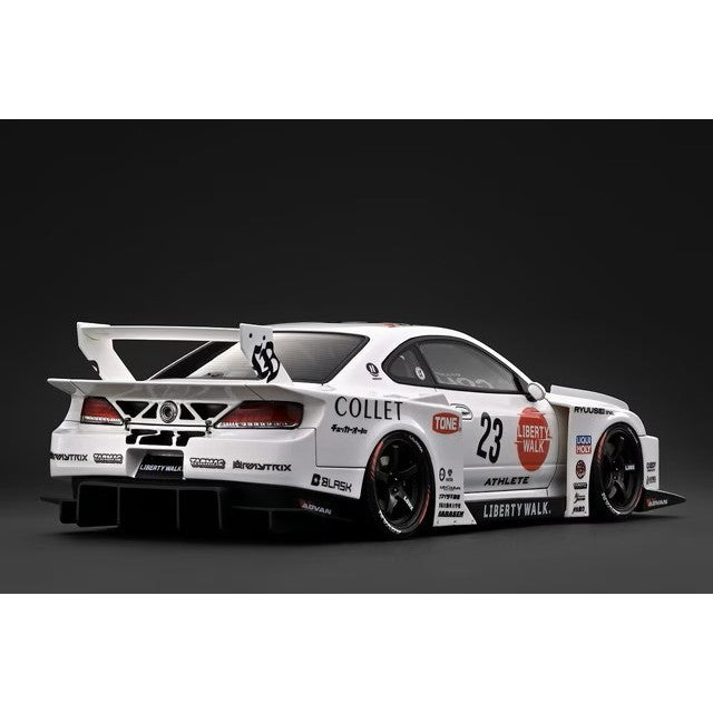 【予約安心出荷】[MDL] 1/18 LB-Super Silhouette S15 SILVIA White 完成品 ミニカー(IG4137) ignition model(イグニッションモデル)(2027年3月)