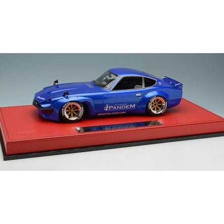 【中古即納】[MDL] 1/18 Rocket Bunny PANDEM(ロケットバニー パンデム) 240Z RS Watanabe R type Wheel(メタリックブルー) 完成品 ミニカー(IM001A2) IDEA(イデア)(20160531)