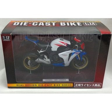 【中古即納】[MDL] リアルデザインダイキャストバイクシリーズ 1/12 ホンダ CBR 1000RR(ホワイト×ブルー×レッド) 完成品 ミニカー ワイ・エス・エヌ(20001231)