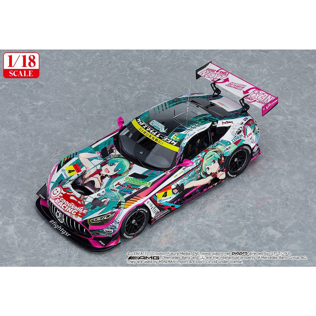 【予約安心出荷】[MDL] (再販) 1/18 グッドスマイル 初音ミク AMG 2020 SUPER GT Okayama Test Ver. 初音ミク GTプロジェクト 完成品 ミニカー グッドスマイルレーシング(2027年5月)