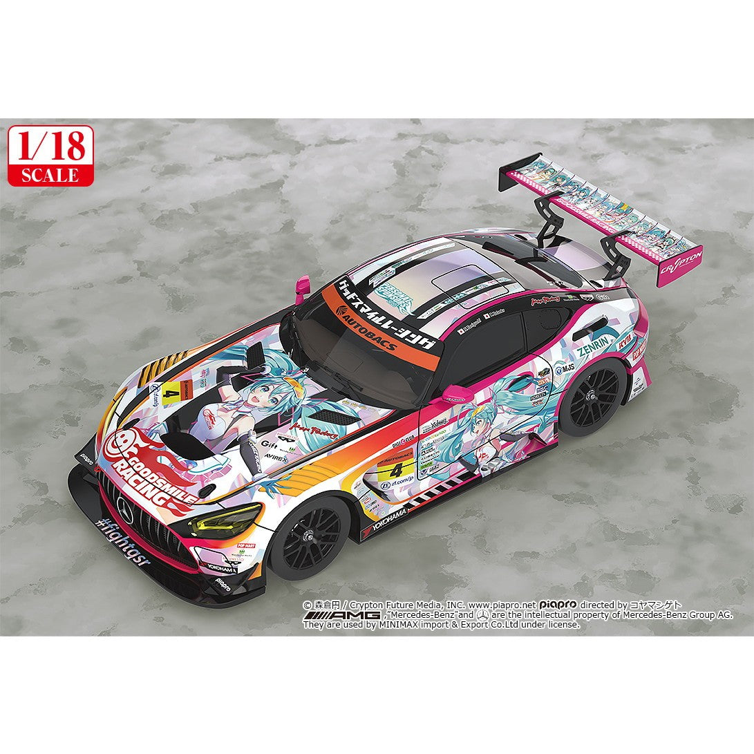 【予約安心出荷】[MDL] (再販) 1/18 グッドスマイル 初音ミク AMG 2021 SUPER GT参戦100戦記念 Ver. 初音ミク GTプロジェクト 完成品 ミニカー グッドスマイルレーシング(2027年5月)