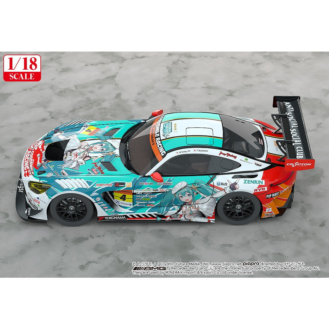 【予約安心出荷】[MDL] (再販) 1/18 グッドスマイル 初音ミク AMG 2023 開幕戦Ver. 初音ミク GTプロジェクト 完成品 ミニカー グッドスマイルレーシング(2027年4月)