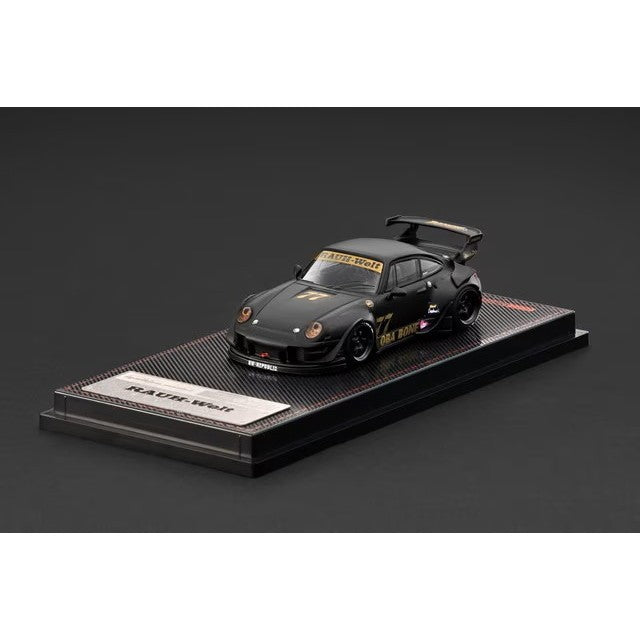 【予約安心出荷】[MDL] 1/64 RWB 993 Matte Black 完成品 ミニカー(IG4212) ignition model(イグニッションモデル)(2027年3月)