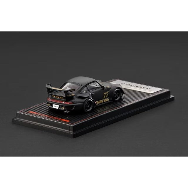 【予約安心出荷】[MDL] 1/64 RWB 993 Matte Black 完成品 ミニカー(IG4212) ignition model(イグニッションモデル)(2027年3月)