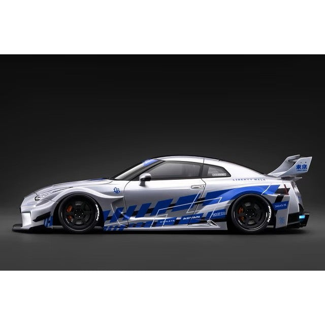 【予約安心出荷】[MDL] 1/18 LB-Silhouette WORKS GT Nissan 35GT-RR Silver 完成品 ミニカー(IG4141) ignition model(イグニッションモデル)(2027年2月)
