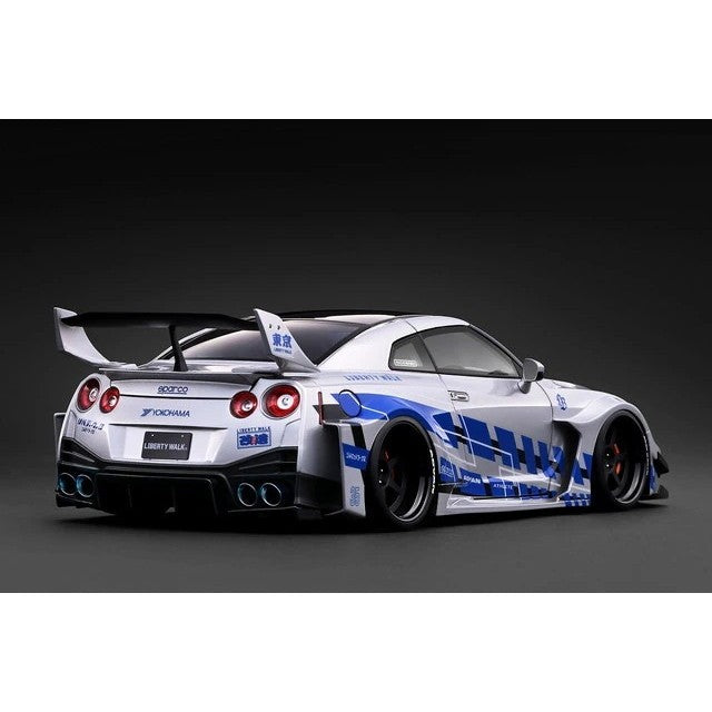 【予約安心出荷】[MDL] 1/18 LB-Silhouette WORKS GT Nissan 35GT-RR Silver 完成品 ミニカー(IG4141) ignition model(イグニッションモデル)(2027年2月)