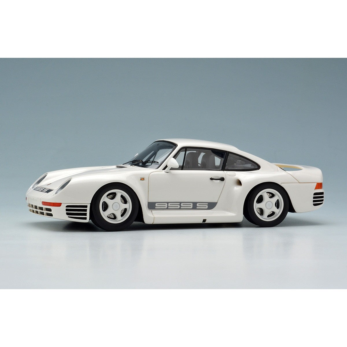 【予約安心出荷】[MDL] (再販) 1/43 Porsche(ポルシェ) 959 S 1986 ホワイト/グレーストライプ 完成品 ミニカー(EM354A) EIDOLON(アイドロン)(2027年2月)