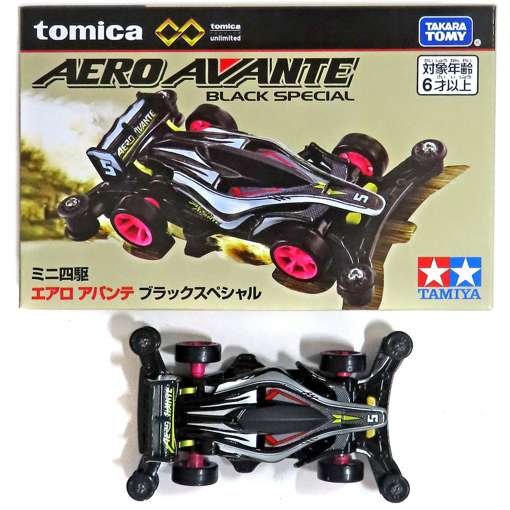 【中古即納】[MDL] タカラトミーモールオリジナル トミカプレミアムunlimited ミニ四駆 エアロ アバンテ ブラックスペシャル(ブラック×ホワイト) 完成品 ミニカー タカラトミー(20251115)