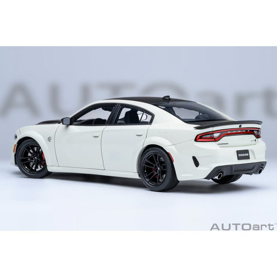 【予約安心出荷】[MDL] オートアート・コンポジットモデルシリーズ 1/18 ダッジ チャージャー SRT ヘルキャット レッドアイ ジェイルブレイク(ホワイト×マットブラック(KNUCKLE WHITE)) 完成品 ミニカー(71751) AUTOart(オートアート)(2026年9月)