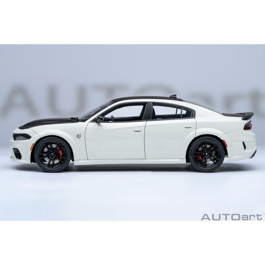 【予約安心出荷】[MDL] オートアート・コンポジットモデルシリーズ 1/18 ダッジ チャージャー SRT ヘルキャット レッドアイ ジェイルブレイク(ホワイト×マットブラック(KNUCKLE WHITE)) 完成品 ミニカー(71751) AUTOart(オートアート)(2026年9月)