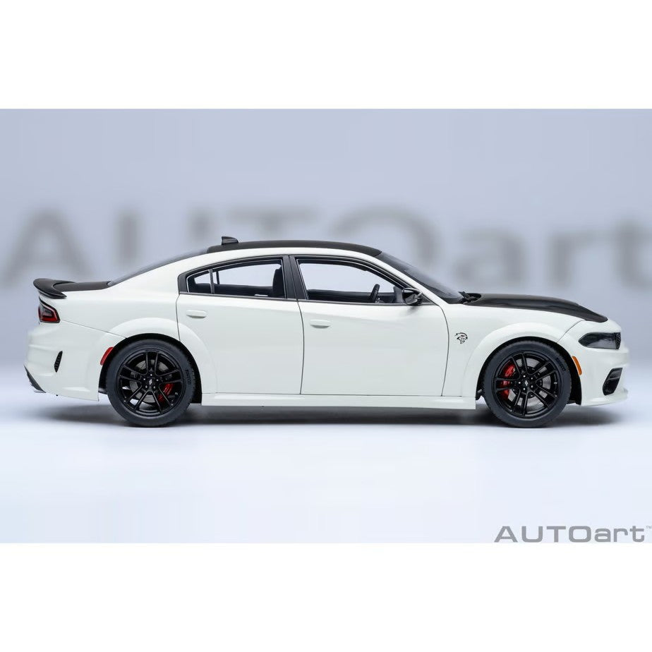 【予約安心出荷】[MDL] オートアート・コンポジットモデルシリーズ 1/18 ダッジ チャージャー SRT ヘルキャット レッドアイ ジェイルブレイク(ホワイト×マットブラック(KNUCKLE WHITE)) 完成品 ミニカー(71751) AUTOart(オートアート)(2026年9月)