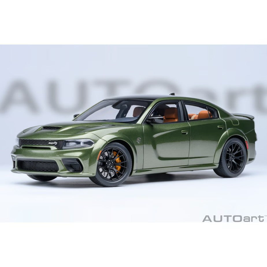 【予約安心出荷】[MDL] オートアート・コンポジットモデルシリーズ 1/18 ダッジ チャージャー SRT ヘルキャット レッドアイ ジェイルブレイク(メタリック・グリーン×ブラック(F8 GREEN)) 完成品 ミニカー(71752) AUTOart(オートアート)(2026年9月)
