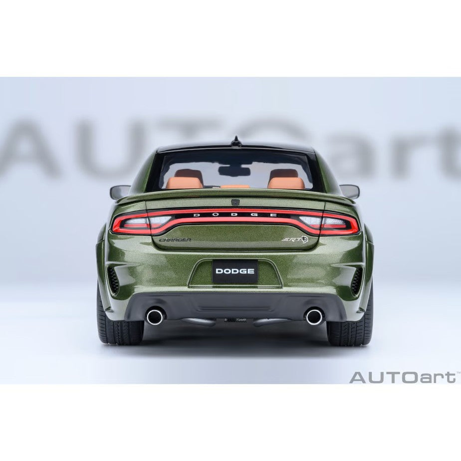 【予約安心出荷】[MDL] オートアート・コンポジットモデルシリーズ 1/18 ダッジ チャージャー SRT ヘルキャット レッドアイ ジェイルブレイク(メタリック・グリーン×ブラック(F8 GREEN)) 完成品 ミニカー(71752) AUTOart(オートアート)(2026年9月)