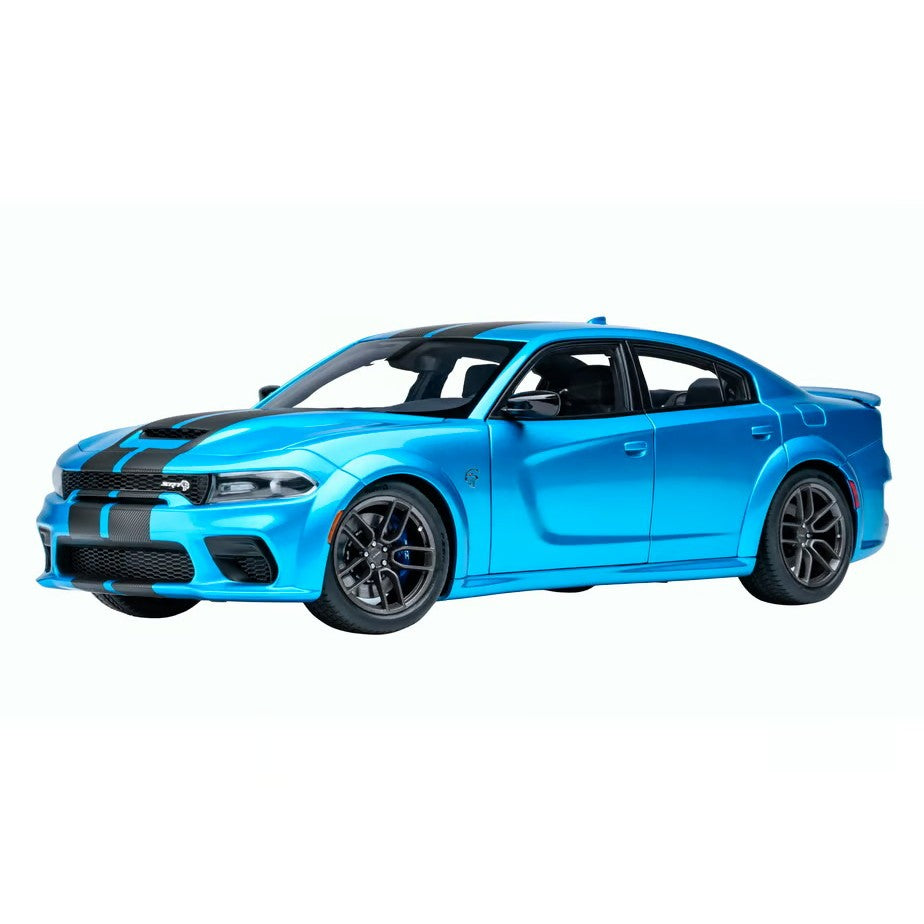 【予約安心出荷】[MDL] オートアート・コンポジットモデルシリーズ 1/18 ダッジ チャージャー SRT ヘルキャット レッドアイ ジェイルブレイク(パール・ブルー×カーボンブラック・ストライプ(B5 BLUE)) 完成品 ミニカー(71753) AUTOart(オートアート)(2026年9月)