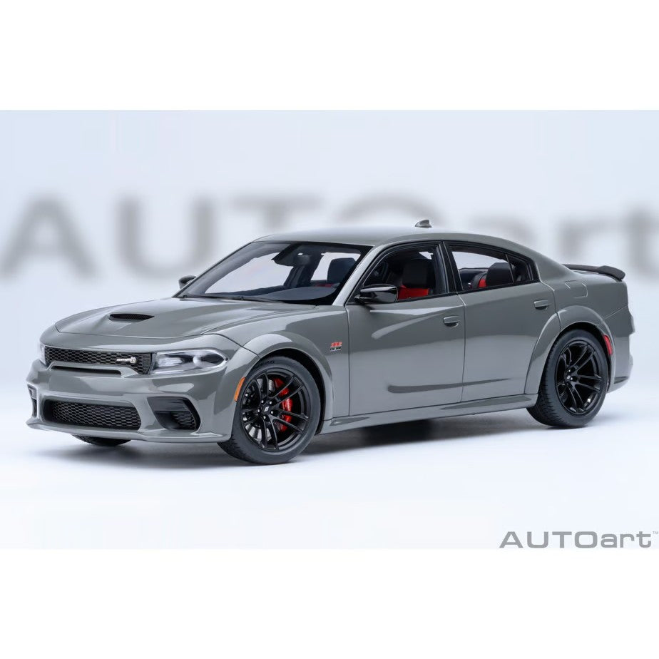 【予約安心出荷】[MDL] オートアート・コンポジットモデルシリーズ 1/18 ダッジ チャージャー スキャットパック ワイドボディ(グレー(DESTROYER GREY)) 完成品 ミニカー(71756) AUTOart(オートアート)(2026年9月)