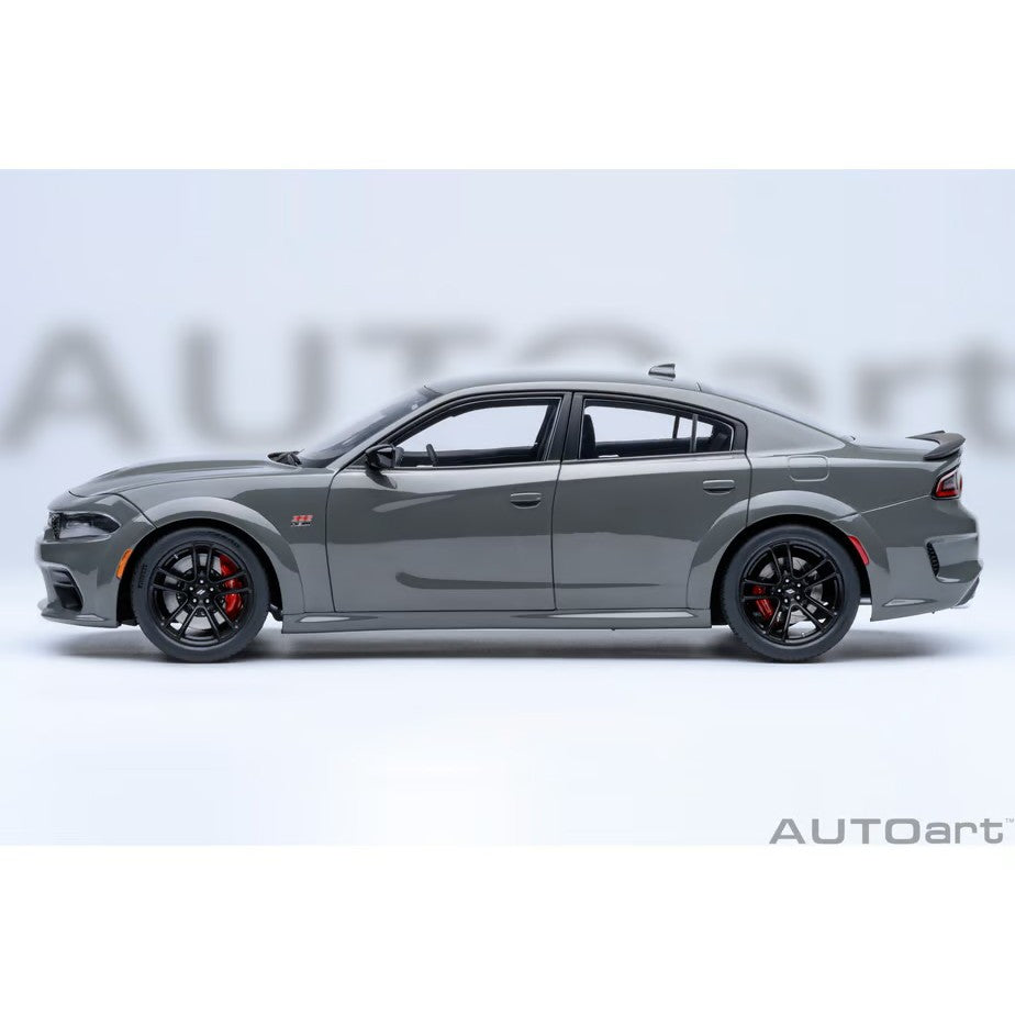 【予約安心出荷】[MDL] オートアート・コンポジットモデルシリーズ 1/18 ダッジ チャージャー スキャットパック ワイドボディ(グレー(DESTROYER GREY)) 完成品 ミニカー(71756) AUTOart(オートアート)(2026年9月)