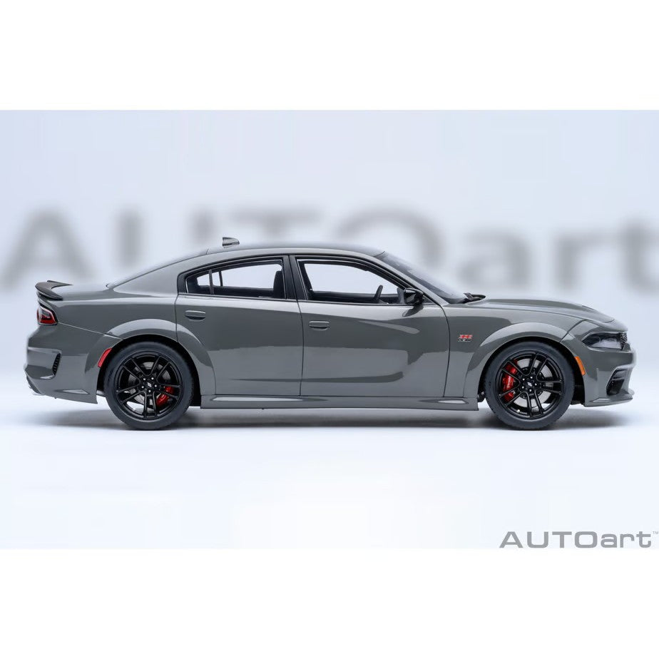 【予約安心出荷】[MDL] オートアート・コンポジットモデルシリーズ 1/18 ダッジ チャージャー スキャットパック ワイドボディ(グレー(DESTROYER GREY)) 完成品 ミニカー(71756) AUTOart(オートアート)(2026年9月)