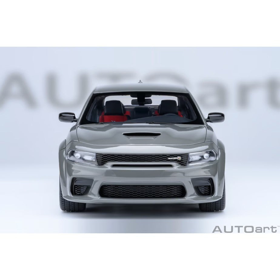【予約安心出荷】[MDL] オートアート・コンポジットモデルシリーズ 1/18 ダッジ チャージャー スキャットパック ワイドボディ(グレー(DESTROYER GREY)) 完成品 ミニカー(71756) AUTOart(オートアート)(2026年9月)