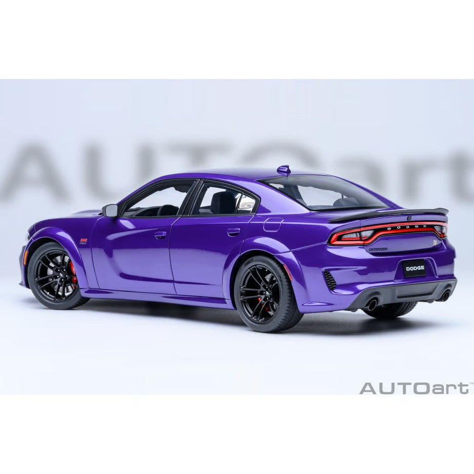 【予約安心出荷】[MDL] オートアート・コンポジットモデルシリーズ 1/18 ダッジ チャージャー スキャットパック ワイドボディ(パール・パープル(PLUM CRAZY)) 完成品 ミニカー(71757) AUTOart(オートアート)(2026年9月)