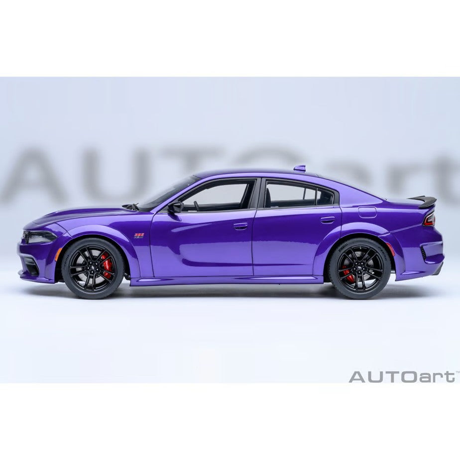 【予約安心出荷】[MDL] オートアート・コンポジットモデルシリーズ 1/18 ダッジ チャージャー スキャットパック ワイドボディ(パール・パープル(PLUM CRAZY)) 完成品 ミニカー(71757) AUTOart(オートアート)(2026年9月)