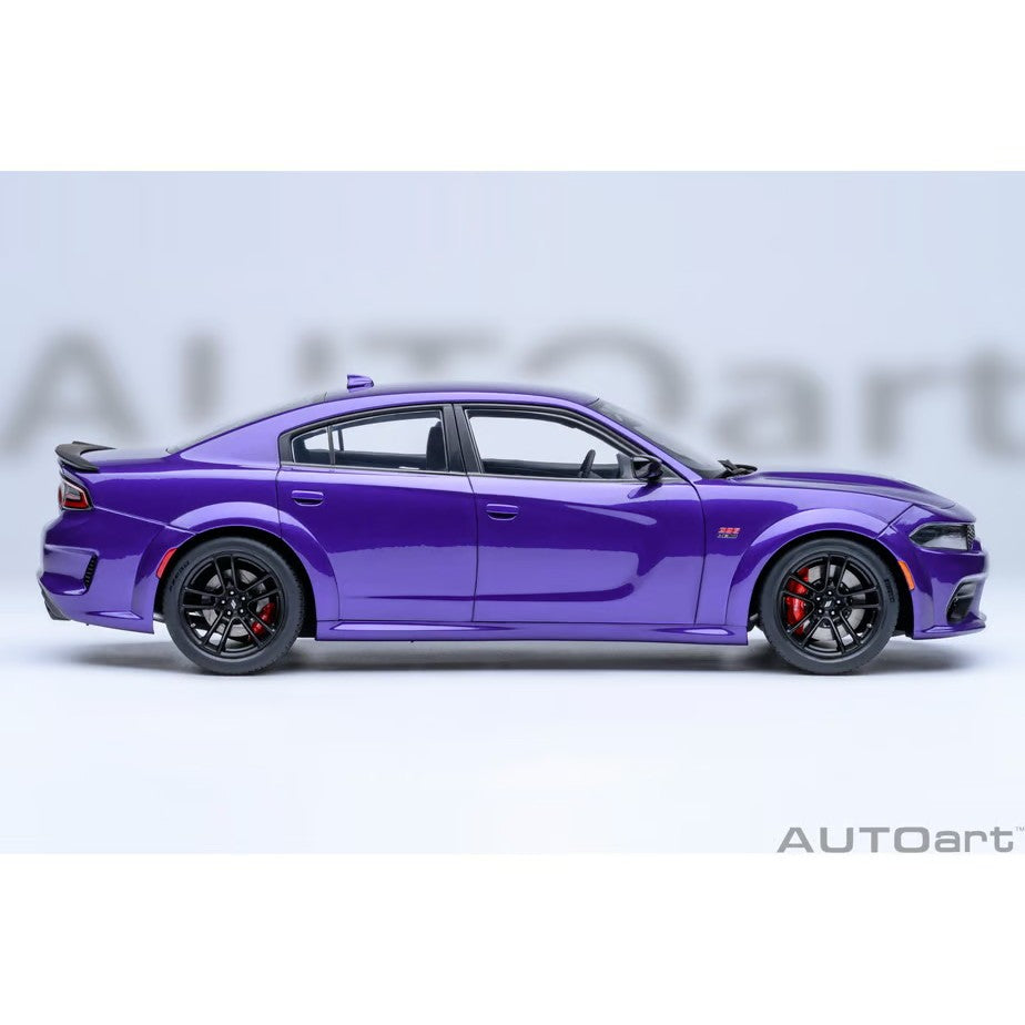 【予約安心出荷】[MDL] オートアート・コンポジットモデルシリーズ 1/18 ダッジ チャージャー スキャットパック ワイドボディ(パール・パープル(PLUM CRAZY)) 完成品 ミニカー(71757) AUTOart(オートアート)(2026年9月)
