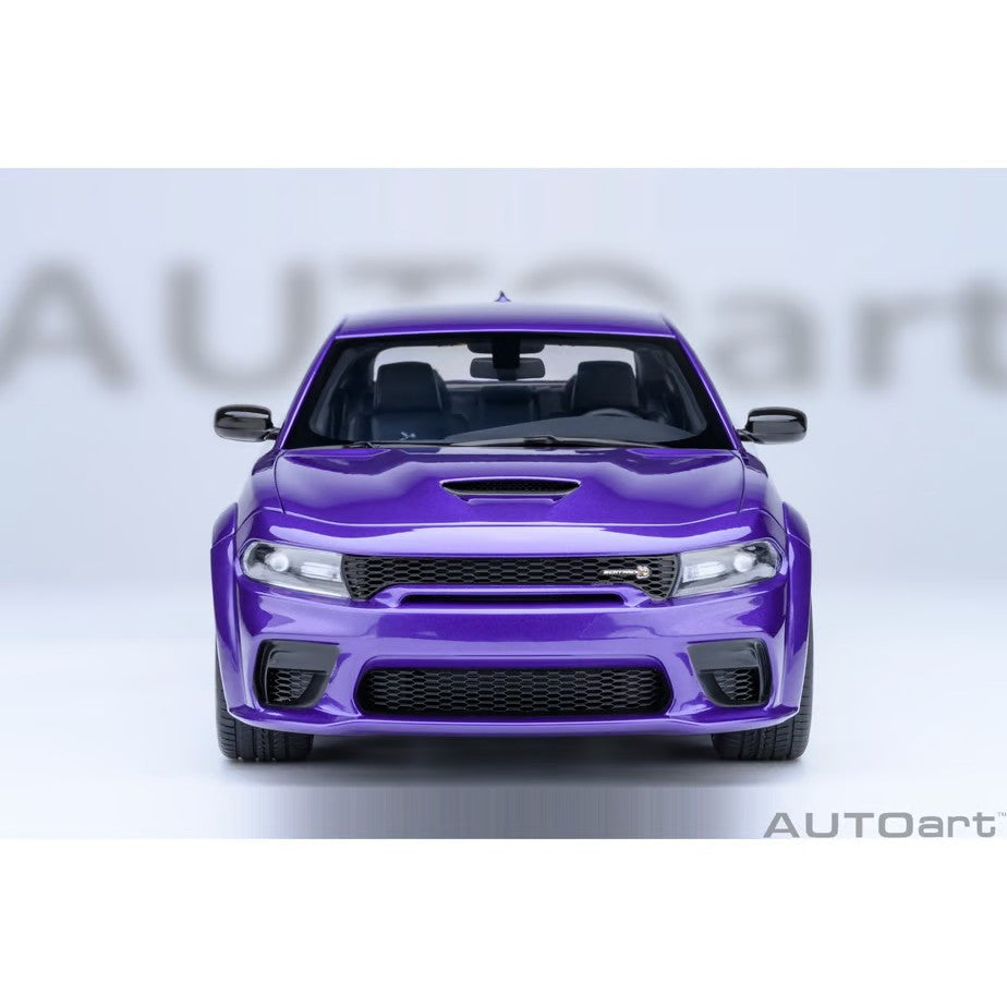 【予約安心出荷】[MDL] オートアート・コンポジットモデルシリーズ 1/18 ダッジ チャージャー スキャットパック ワイドボディ(パール・パープル(PLUM CRAZY)) 完成品 ミニカー(71757) AUTOart(オートアート)(2026年9月)