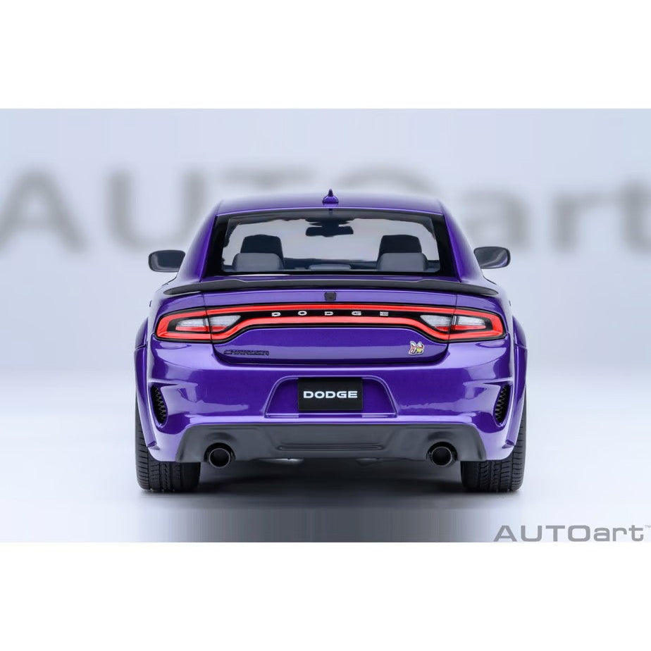 【予約安心出荷】[MDL] オートアート・コンポジットモデルシリーズ 1/18 ダッジ チャージャー スキャットパック ワイドボディ(パール・パープル(PLUM CRAZY)) 完成品 ミニカー(71757) AUTOart(オートアート)(2026年9月)