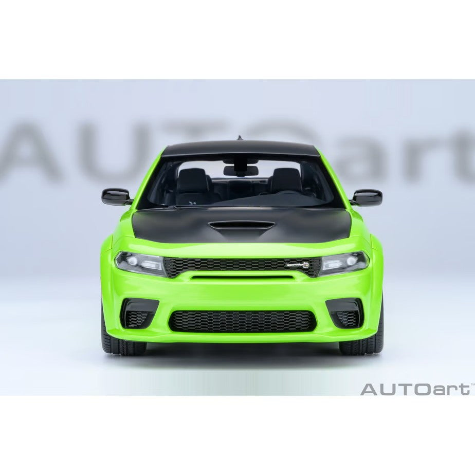 【予約安心出荷】[MDL] オートアート・コンポジットモデルシリーズ 1/18 ダッジ チャージャー スキャットパック ワイドボディ(メタリック・ライムグリーン×マットブラック(SUBLIME)) 完成品 ミニカー(71758) AUTOart(オートアート)(2026年9月)