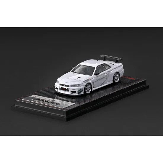 【予約安心出荷】[MDL] 1/64 Nissan Skyline(スカイライン) GT-R Mine's R34 White(ホワイト) 完成品 ミニカー(IG4092) ignition model(イグニッションモデル)(2027年5月)