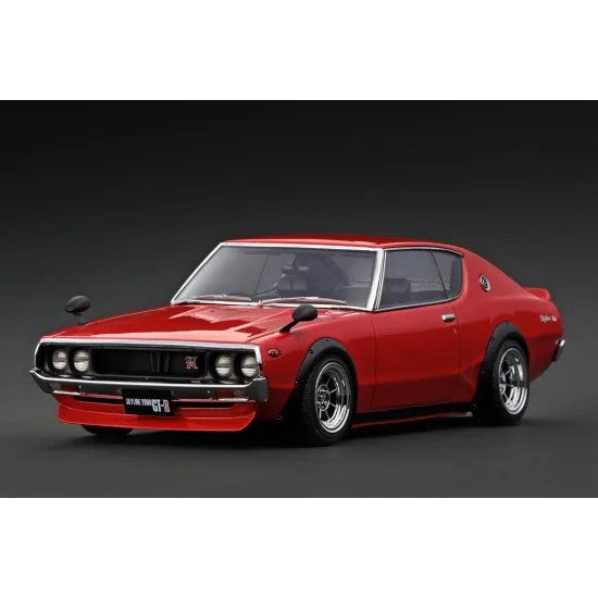 【予約安心出荷】[MDL] 1/18 Nissan Skyline(スカイライン) 2000 GT-R KPGC110 Red(レッド) 完成品 ミニカー(IG4257) ignition model(イグニッションモデル)(2027年5月)