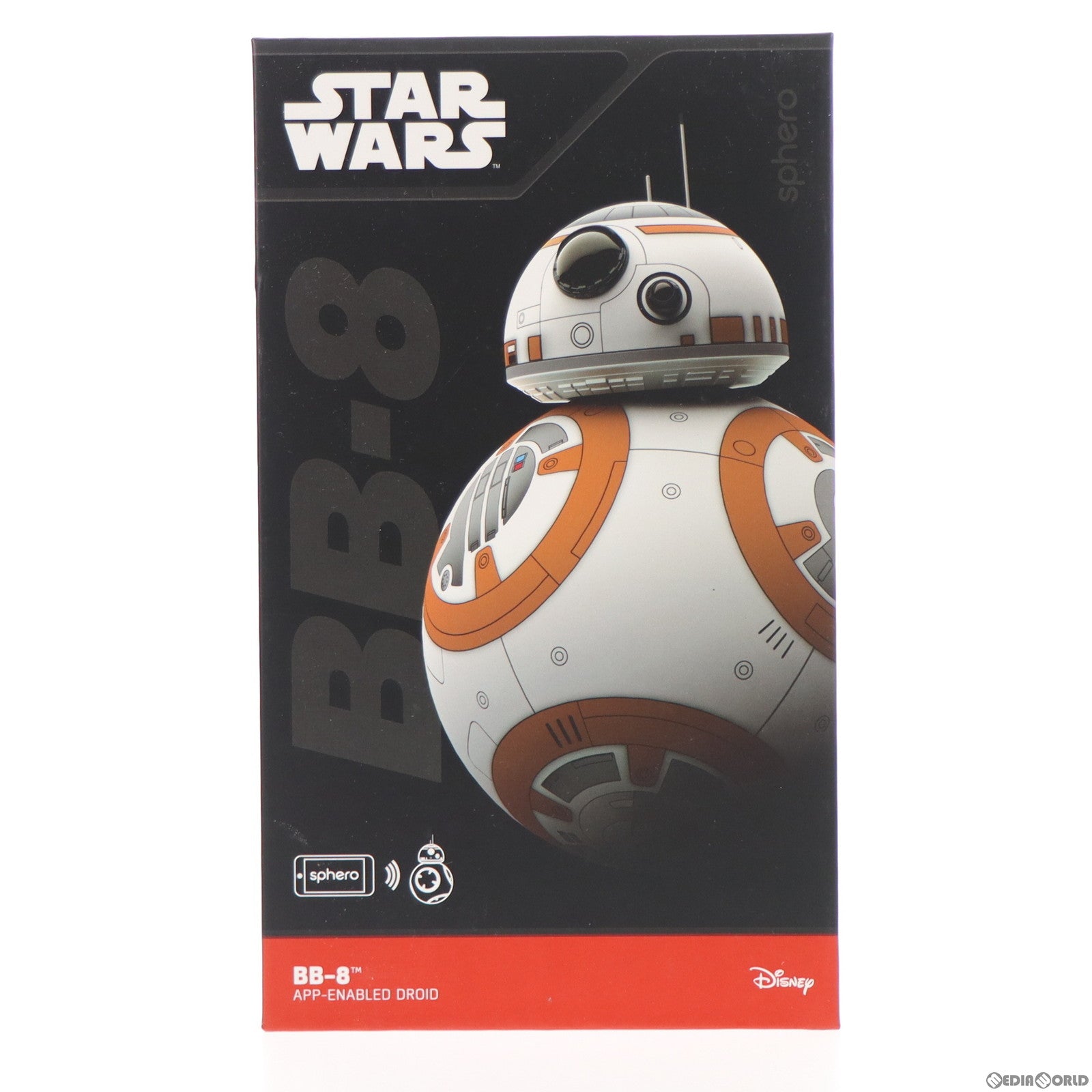 【中古即納】[RC] BB-8 アプリ対応ドロイド(ホワイト×オレンジ) STAR WARS(スター・ウォーズ)/フォースの覚醒 ラジコン(R001) sphero(20150905)