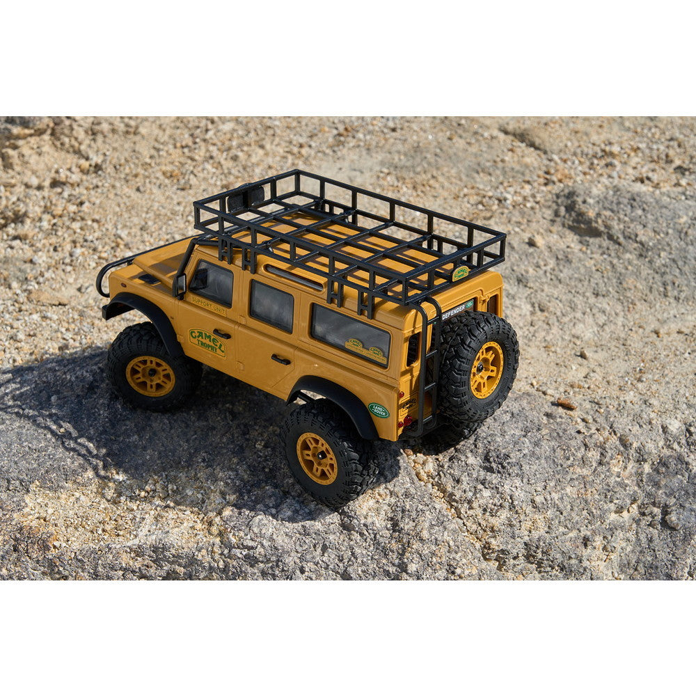 【新品即納】[RC] 1/24 リアリスティックRC完成モデル ランドローバー ディフェンダー 110(イエロー) ラジコン(FMS12482RTRYL) FMS(20240831)