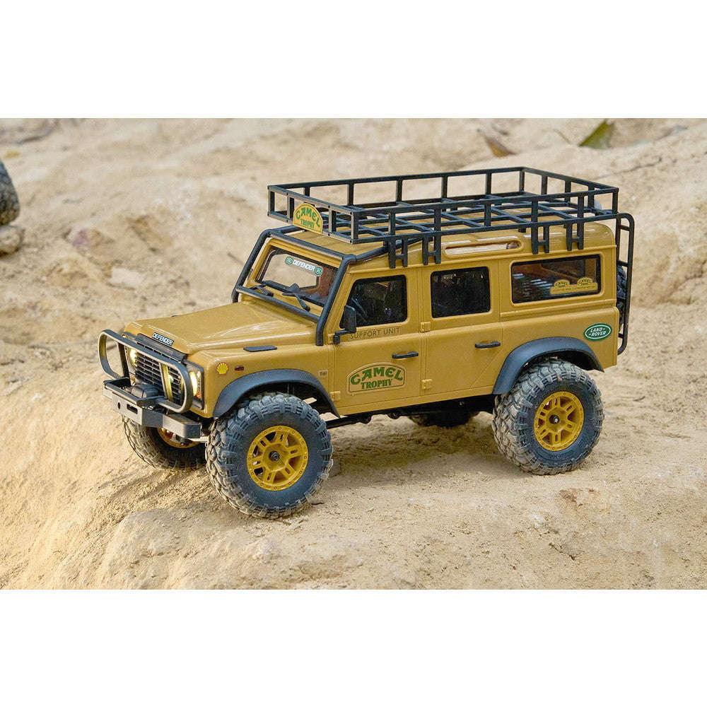 【新品即納】[RC] 1/24 リアリスティックRC完成モデル ランドローバー ディフェンダー 110(イエロー) ラジコン(FMS12482RTRYL) FMS(20240831)