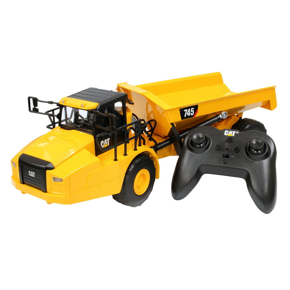 【新品即納】[RC] (再販) 電動RC建機シリーズ 1/24 キャタピラー CAT 745 アーティキュレートダンプトラック ライト&サウンドギミック搭載ver. ラジコン(DM25004) DIECAST MASTERS(ダイキャストマスター) (20241031)