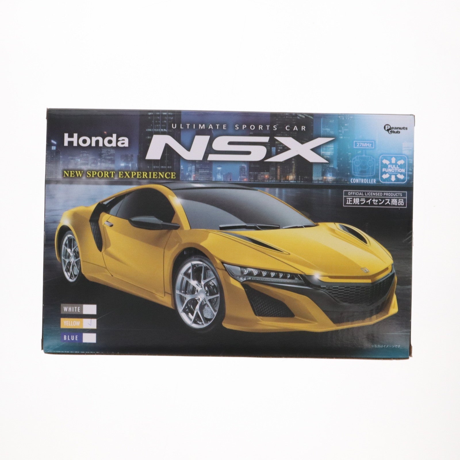 【中古即納】[RC] ホンダ NSX イエロー 27MHz仕様 ラジコン プライズ(AHR3237) ピーナッツクラブ(20250131)